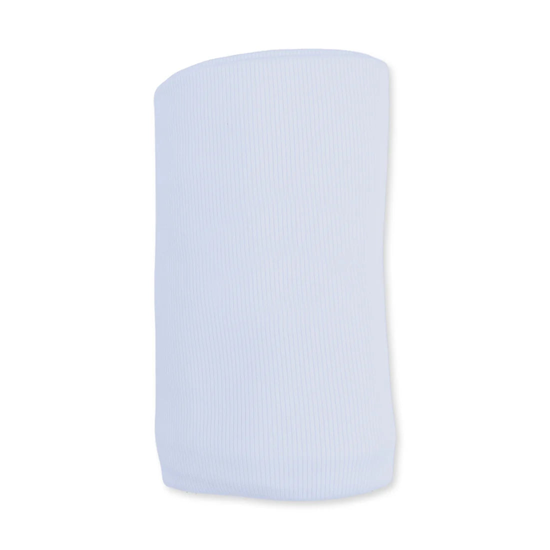 Solid Sheer Blue Rib Swaddle Blanket