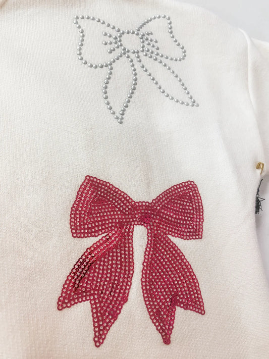 Sweet Soul Sequin Bows Sweatshirt