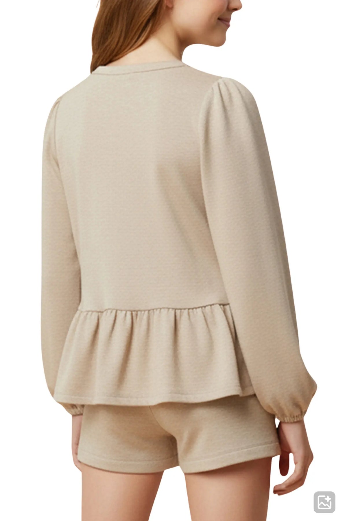 Hayden Girls Contrast Bow Detail Soft Knit Peplum Top