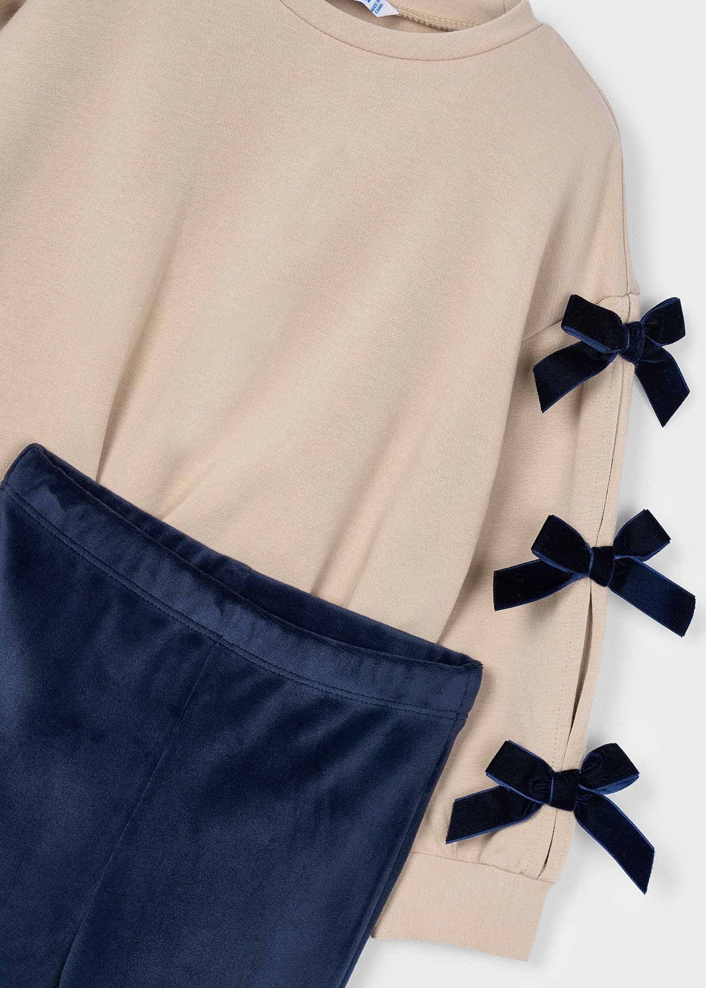 Bow Pullover and Leggings Set