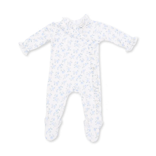 Rose Briar Kimono Ruffle Snap Footie