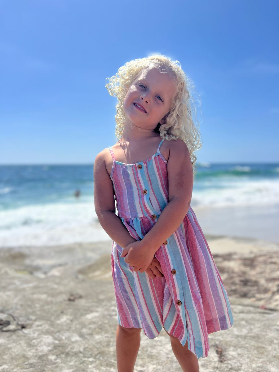 Red and Purple Stripe Brooklyn Dress