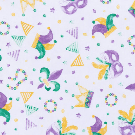 Mardi Gras Munchkins Short Sleeve Bubble