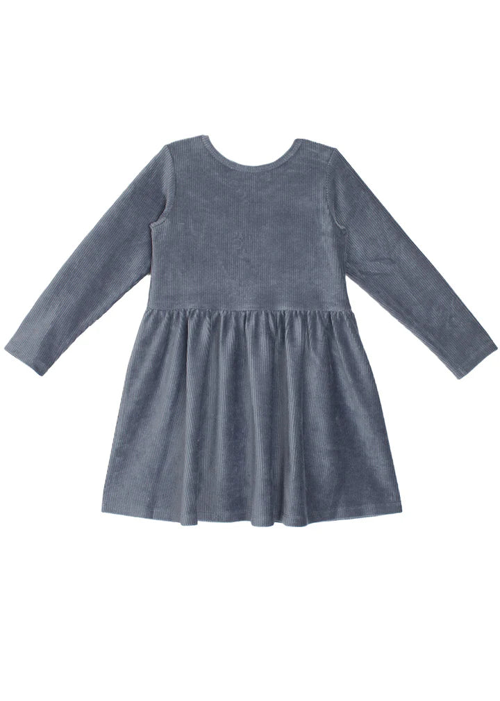 Skylar Blue Button Dress