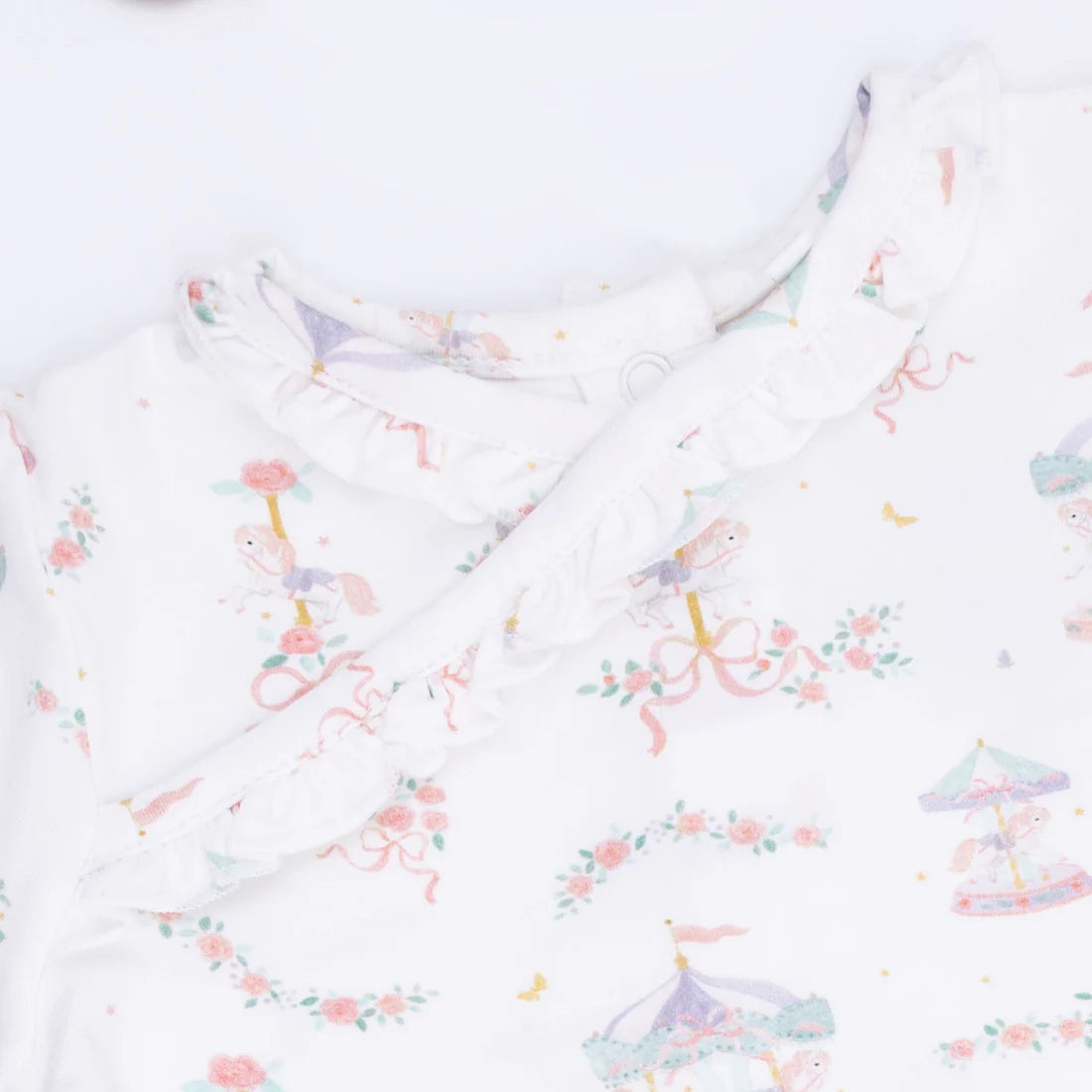 Carousel with Bows Kimono Gown & Knot Headband