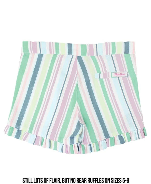 Charmed Stripe Ruffle Short