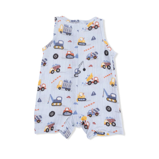 Crayon Construction Sleeveless Shortie Romper