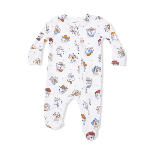 Cowdogs 2 Way Zipper Footie