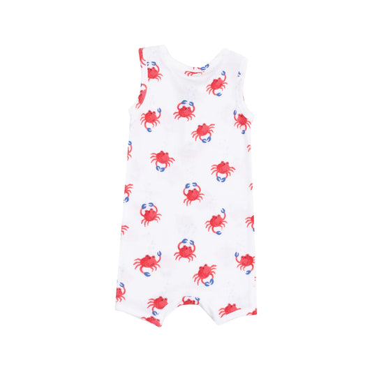 Sleeveless Shortie Romper - Crabby Cuties
