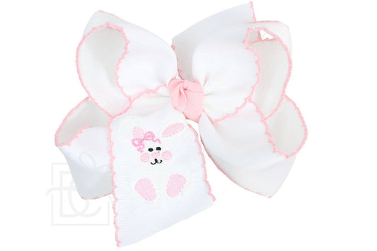 EMBROIDERED EASTER CROCHET EDGE BOWS