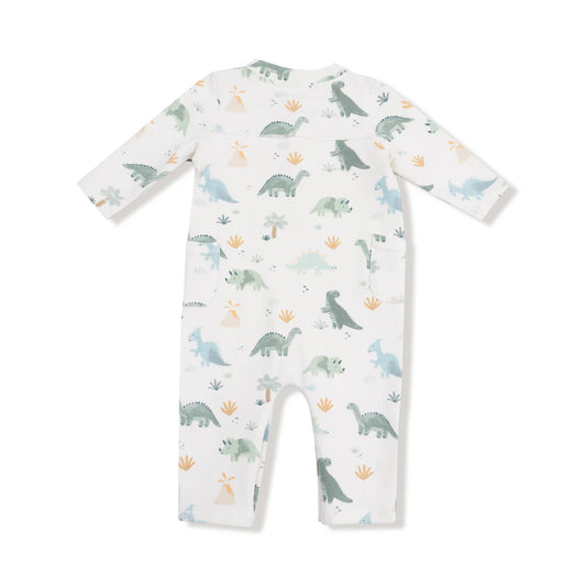 Soft Dinos - Green Uni Romper