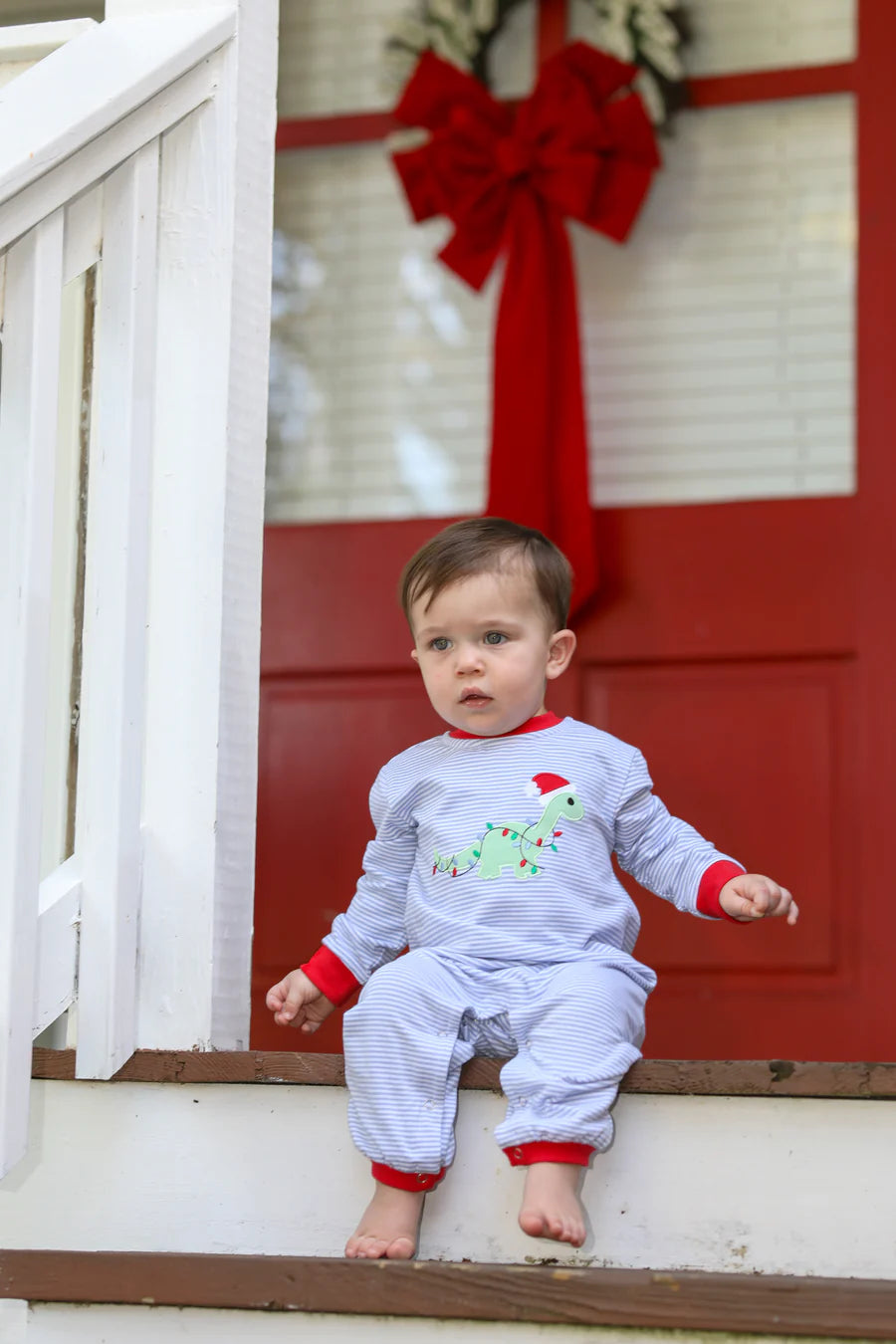 Christmas Dino Romper