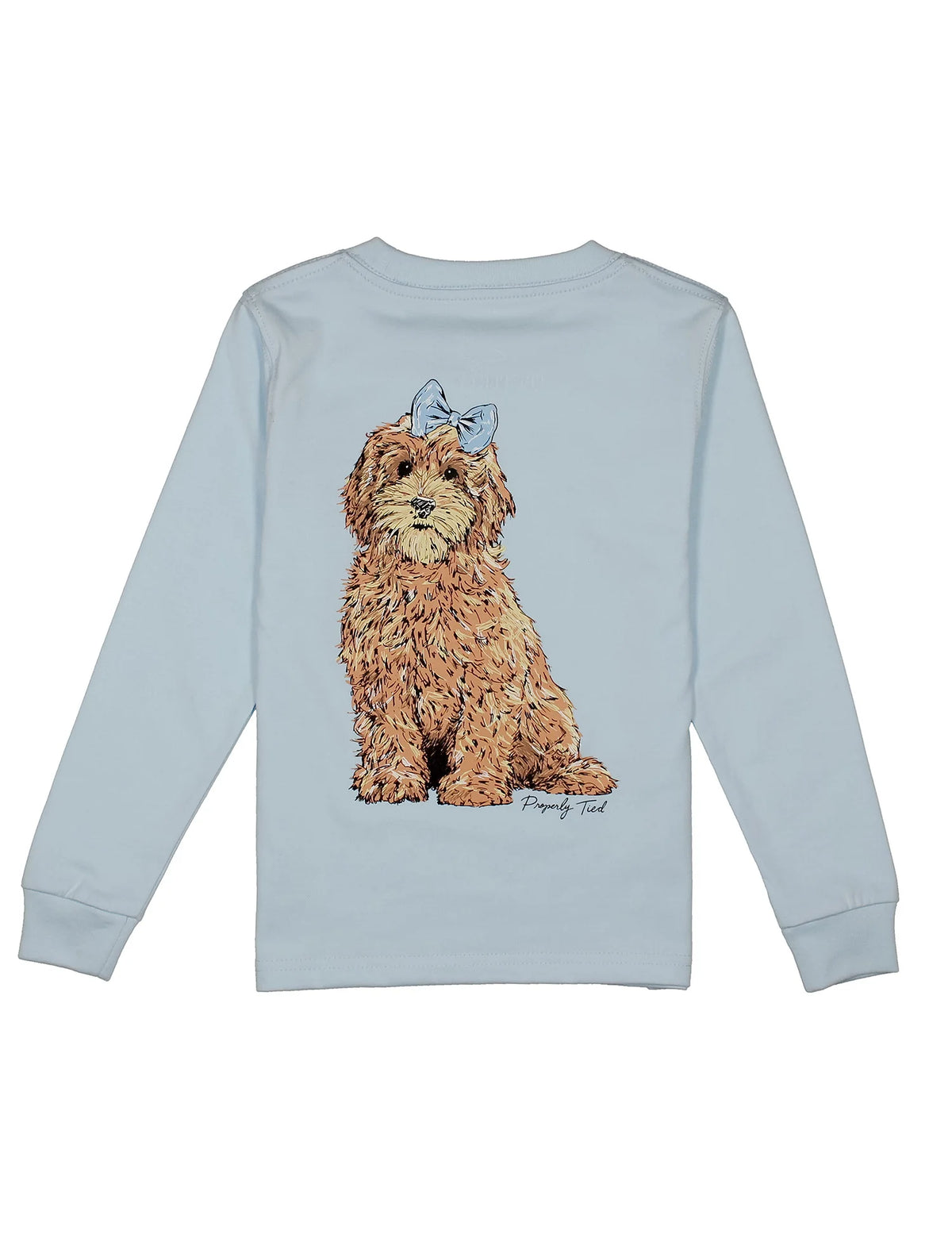 Properly Tied Girls Goldendoodle LS Periwinkle