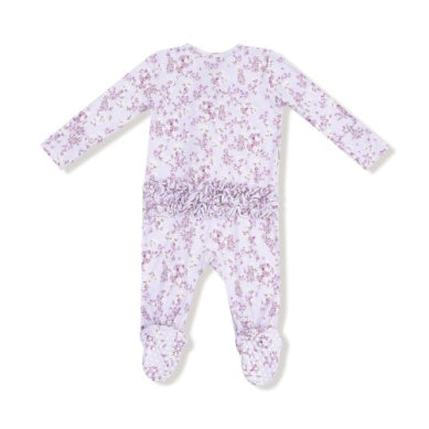 Sweet Dream Florals - 2 Way Ruffle Zipper Footie