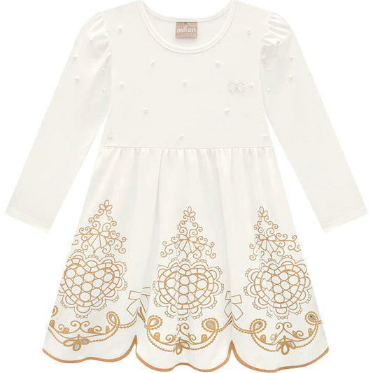 Milon Children's Dress with Pearls