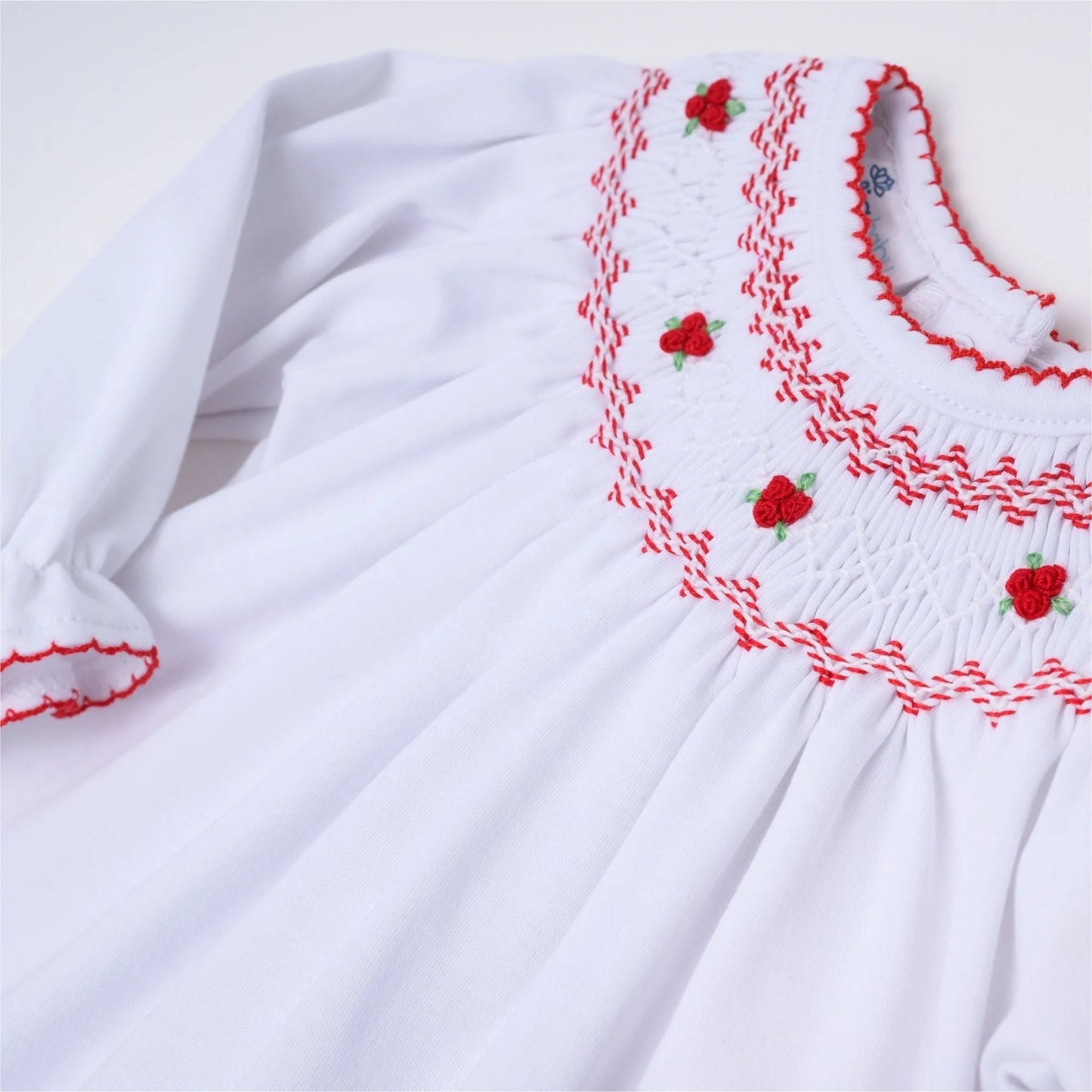 Eve Classics Bishop Long Sleeve Bubble - White Red