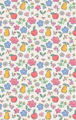 Fall Fruit Floral - 2 Way Zipper Ruffle Back Footie