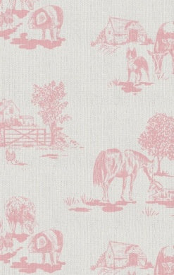 Farm Toile - Pink - Knotted Gown