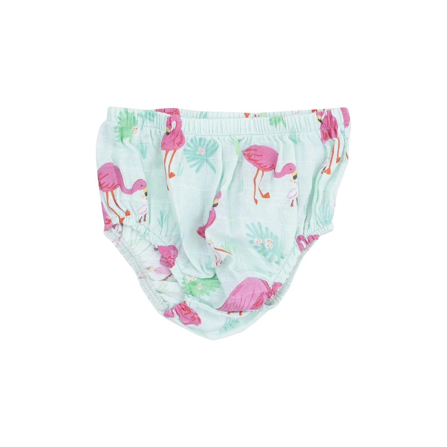 Tie Strap Smocked Sun Dresss and Diaper Cover - Flamingos