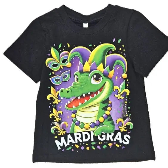 Mardi Gras Gator Tee
