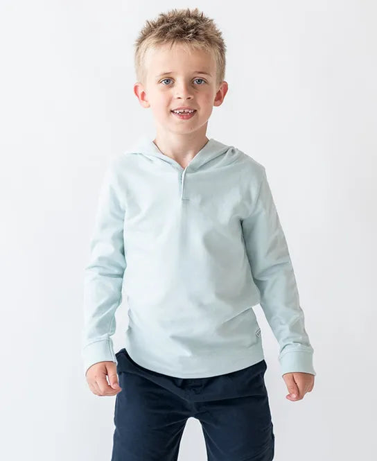 Glacier Blue Boys Hooded Sweatshirt