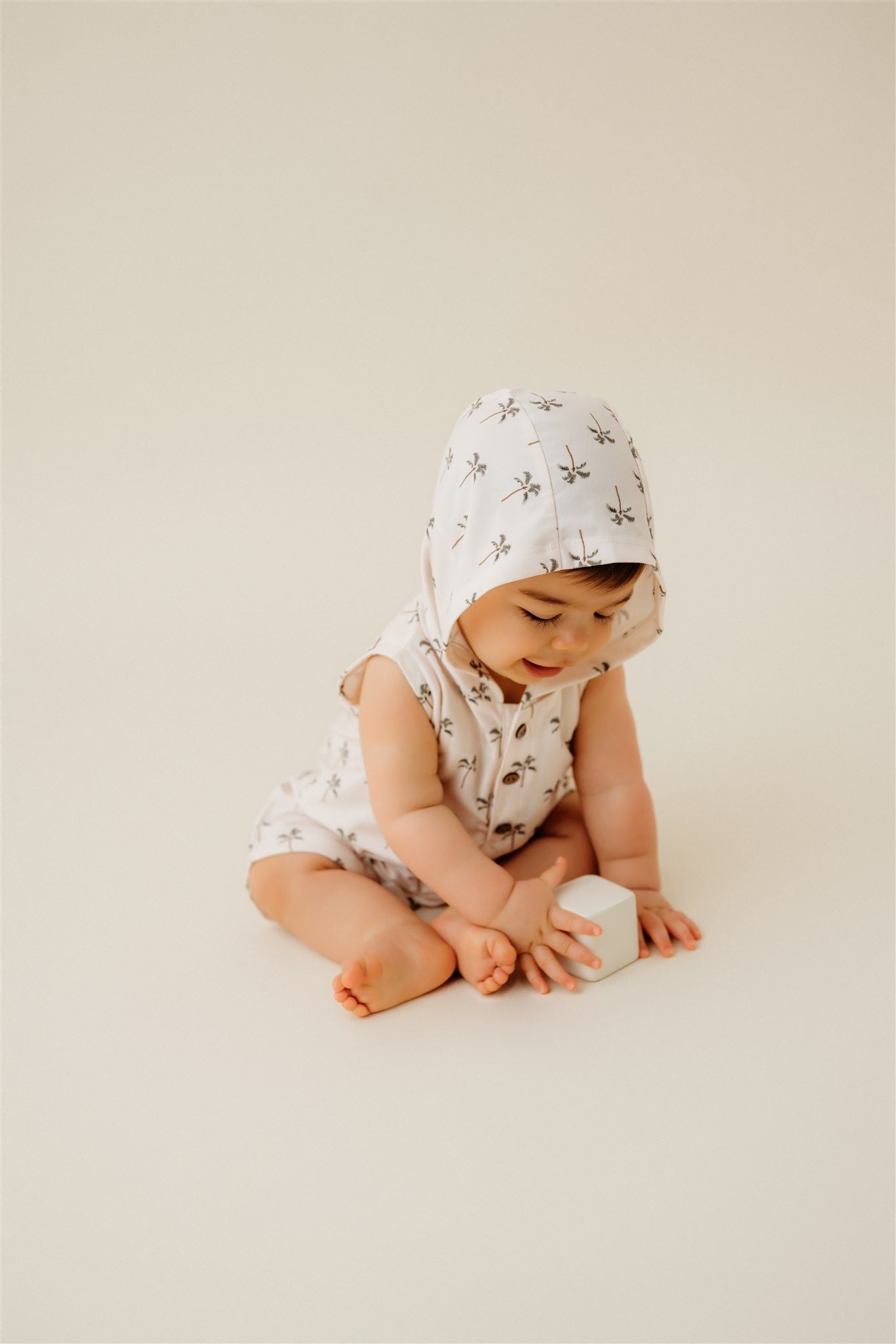 Tropical Hoodie Shortalls