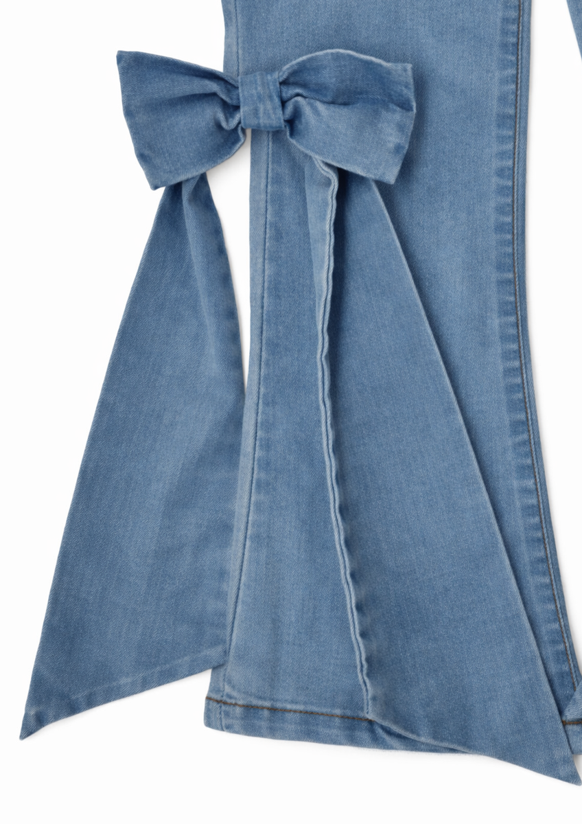 ML Kids Side Bow Flare Jeans