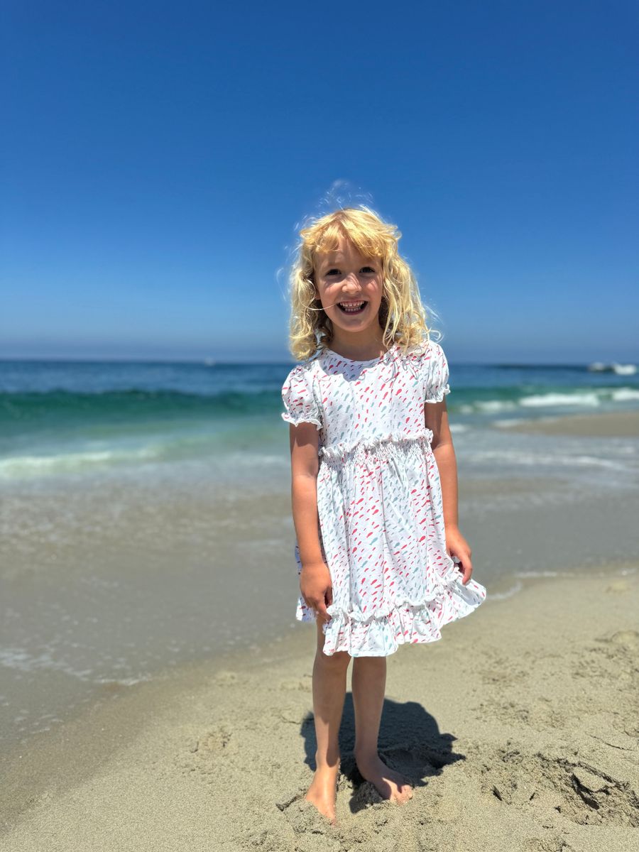 Fish Print Keely Dress