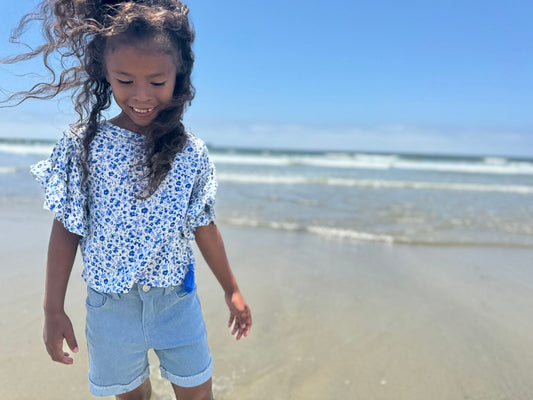 Light Wash Kelsey Denim Shorts