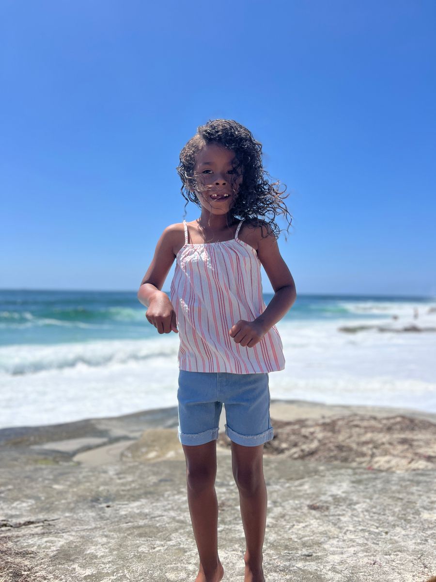 Mallory Tank Red Stripe