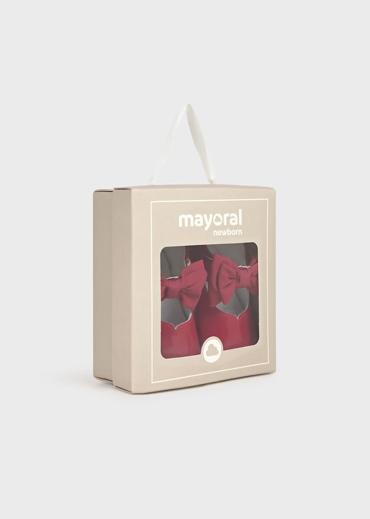Mayoral 9961 Newborn Girl Bow Mary Janes