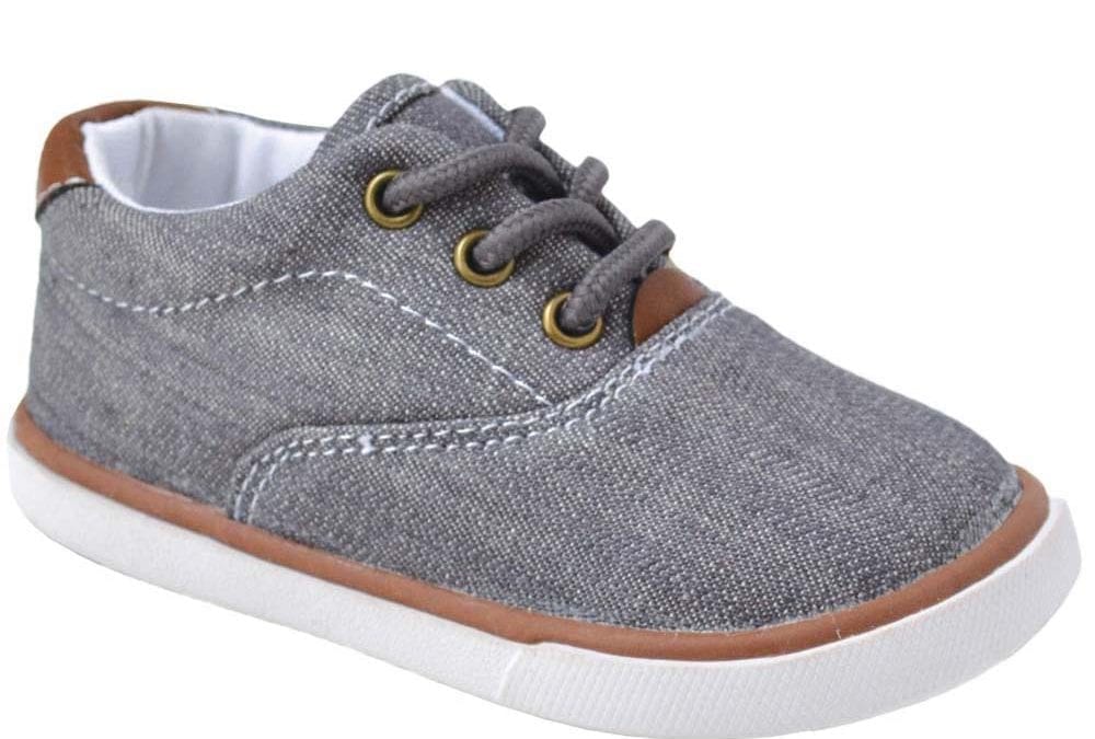 Milo Gray Canvas Toddler Sneakers