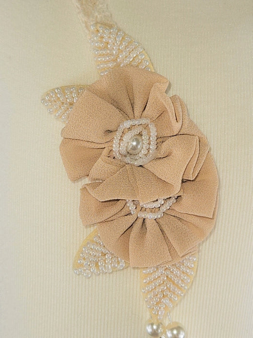 Ivory Pearl Flower Necklace