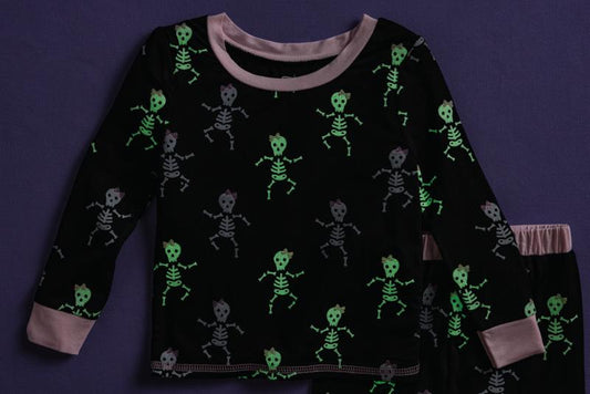 Girl Skelly Glow PJs