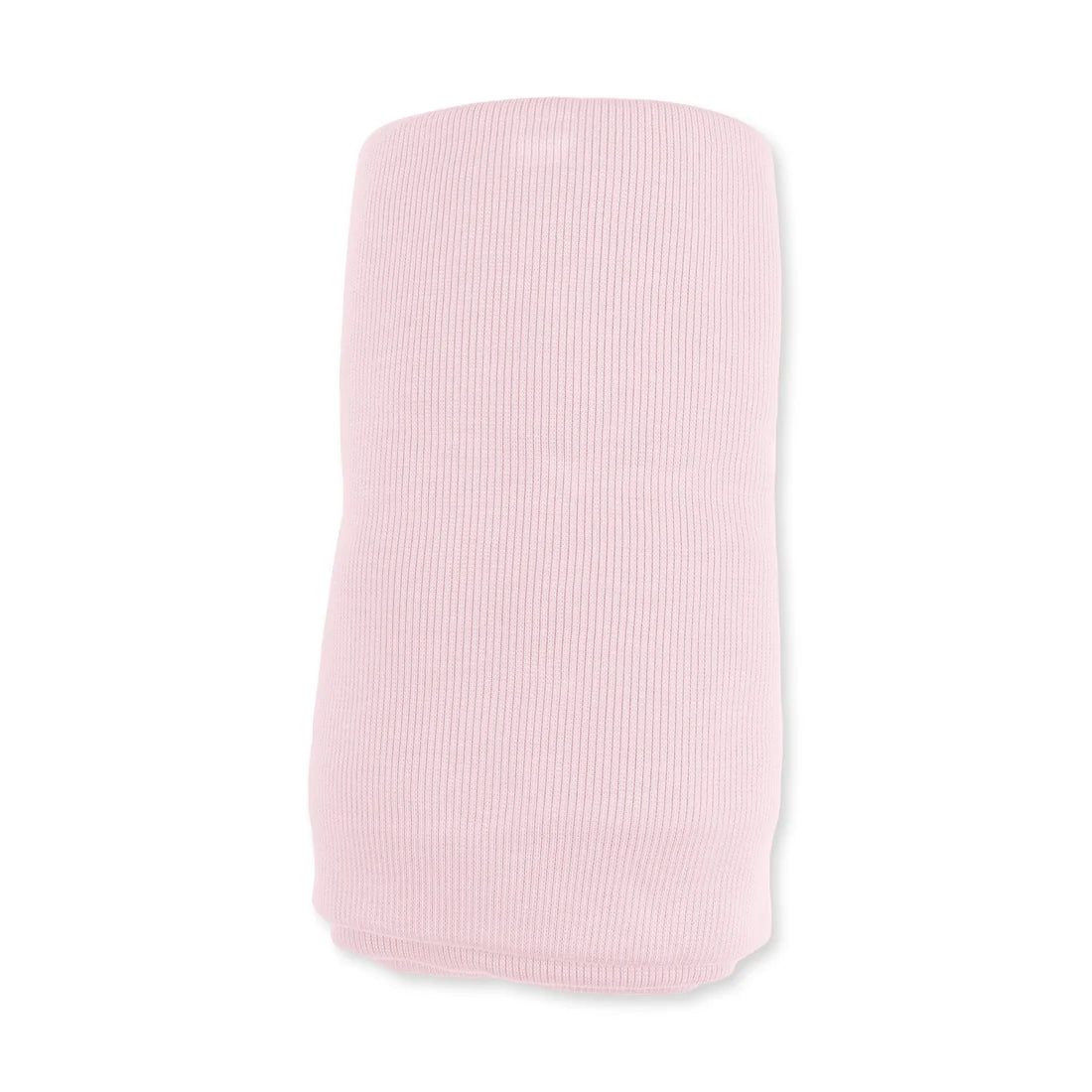 Solid Veiled Pink Rib Swaddle Blanket