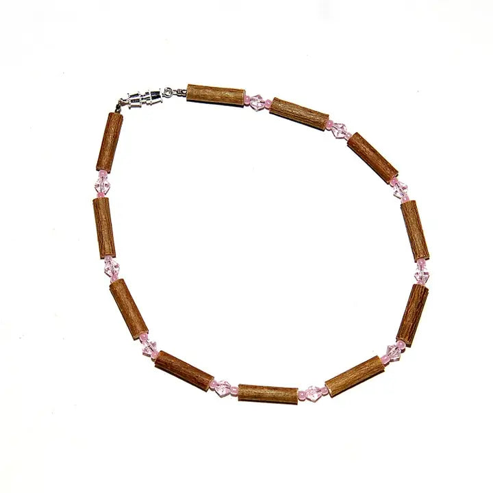 Hazelwood Baby Necklaces - Pink Beads