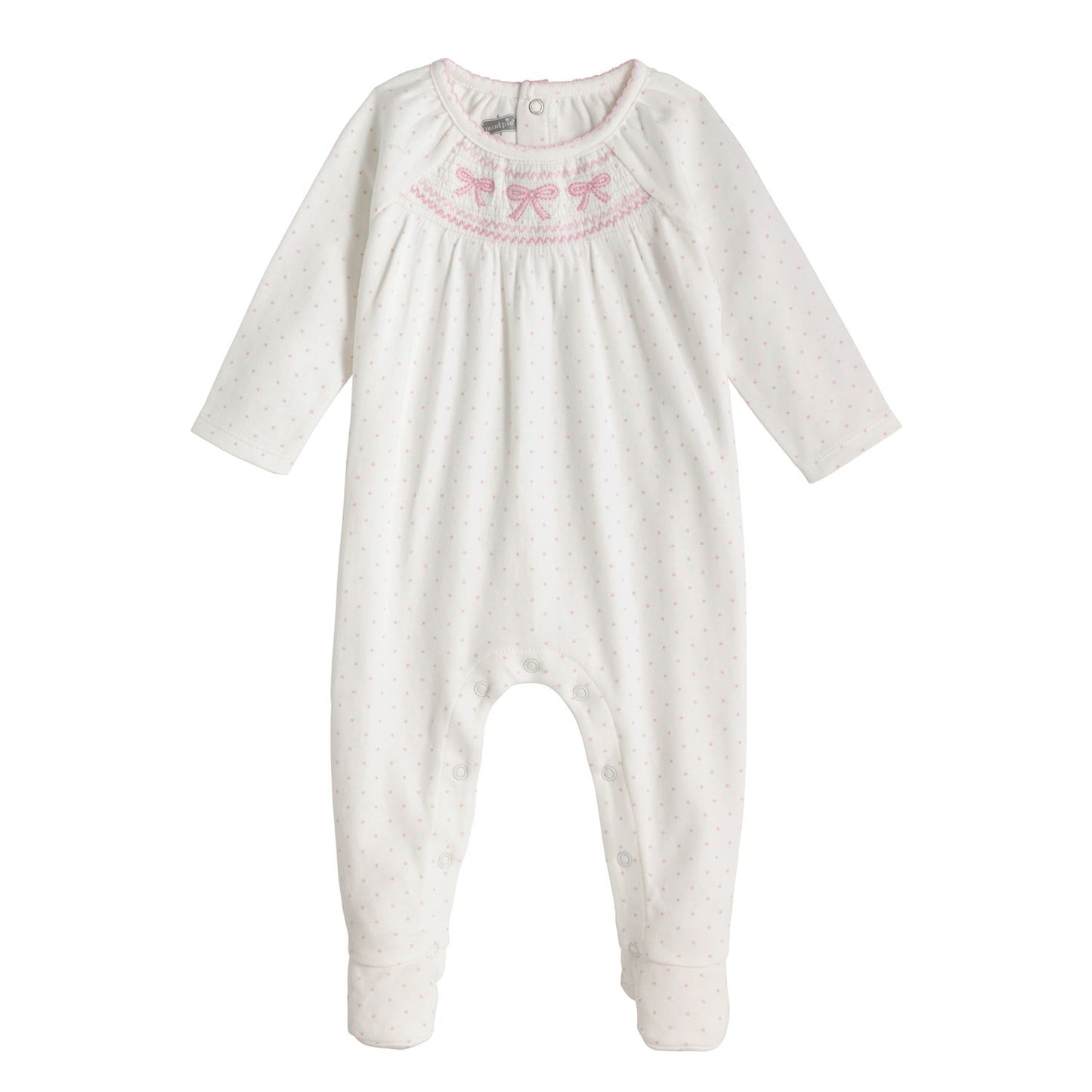 Pink Smocked Layette Sleeper