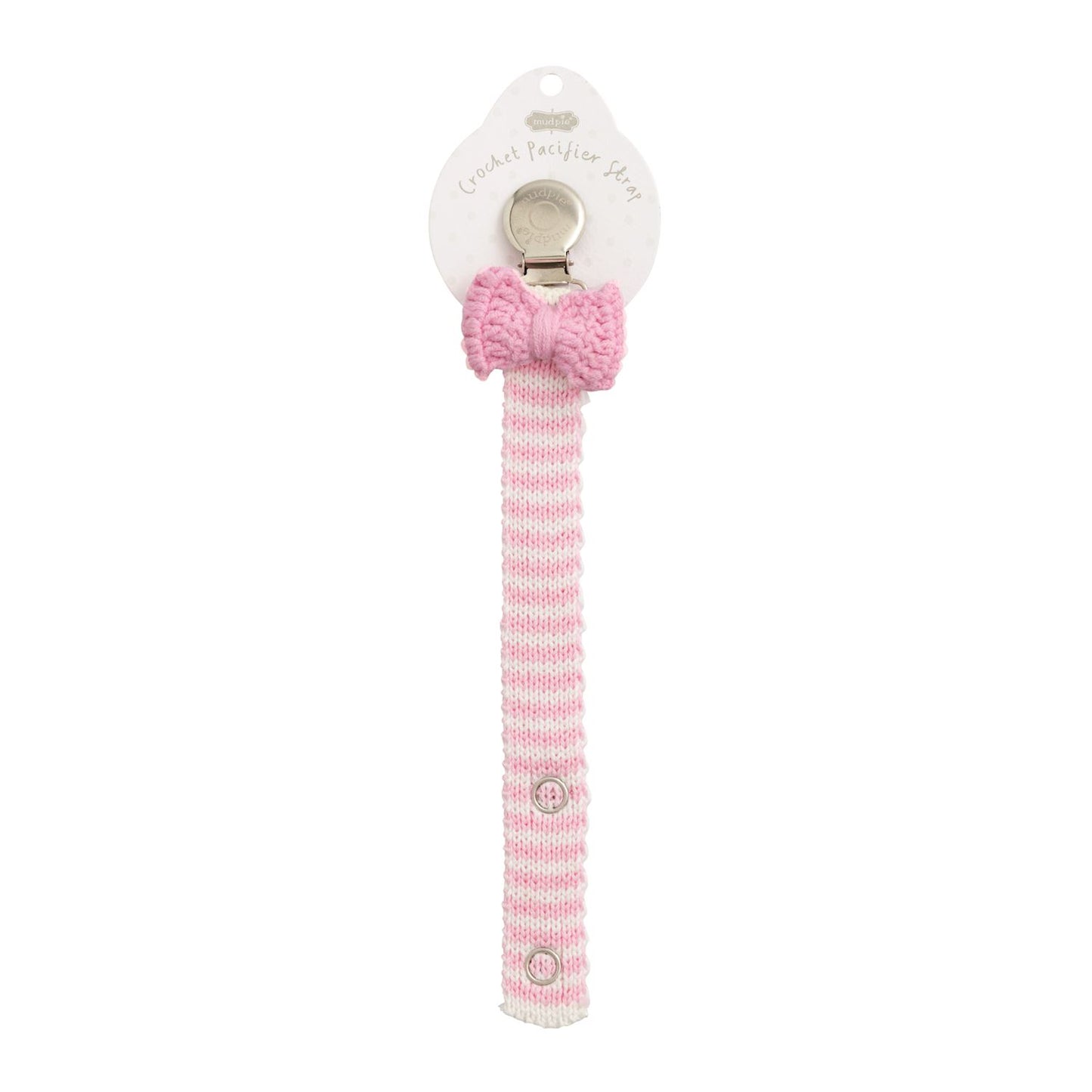 Pink Bow Crochet Pacy Clip