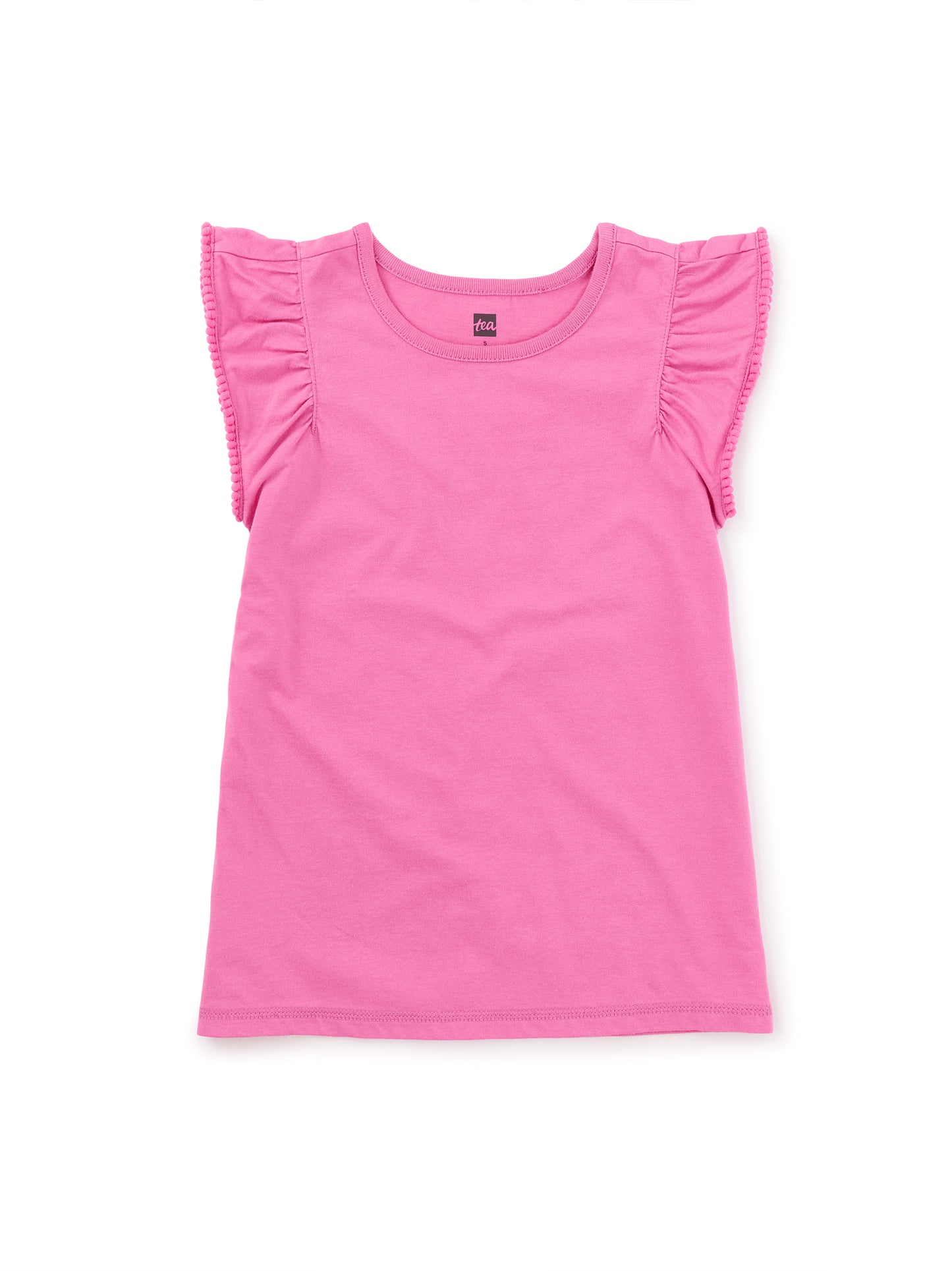Carousel Pink Pom Pom Flutter Top