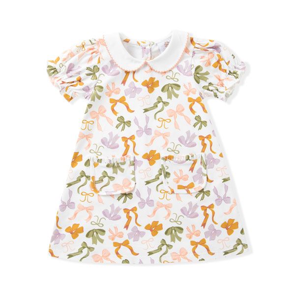Bow Print Proper Dress