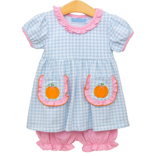 Pumpkin SS Bloomer Set