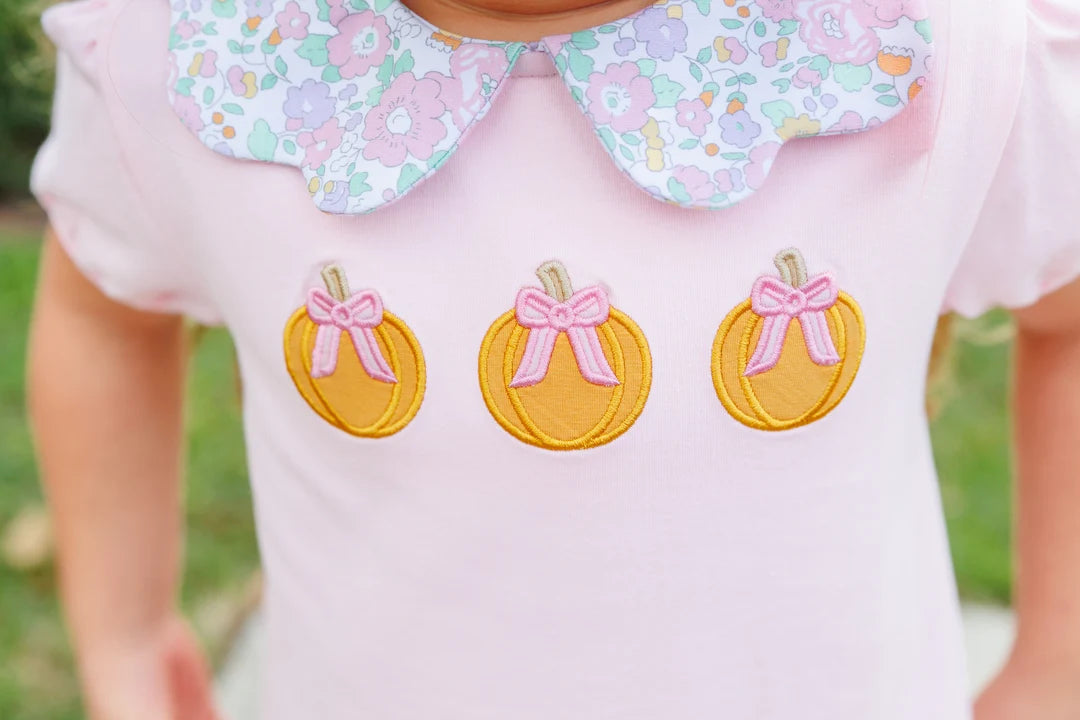 Trotter Street Kids Pumpkin Floral Short Set