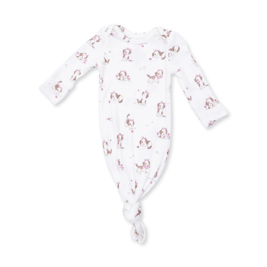 Explorer Puppy Pink Knotted Gown and Knot Headband