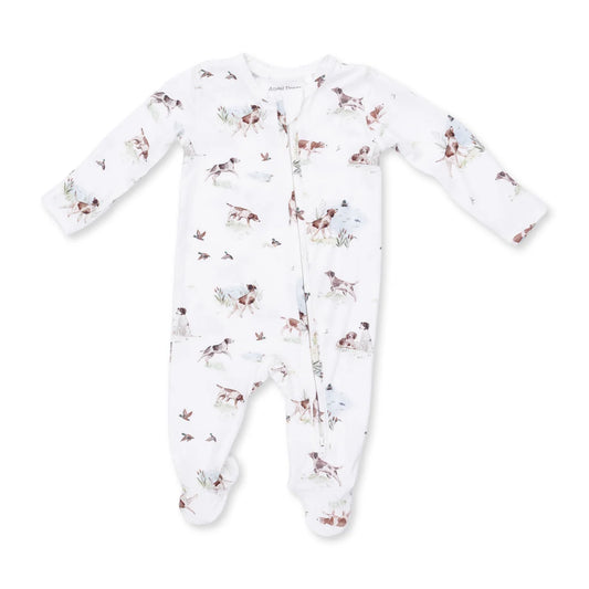 Pointer Pups and Duck Buddies 2 Way Zipper Footie