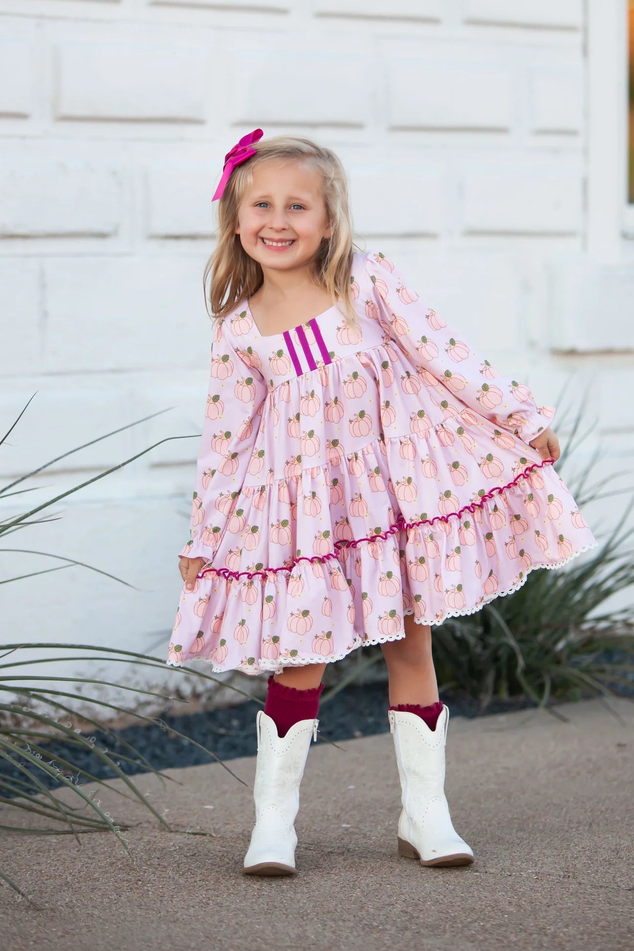 Garden Twirler-Retro Pumpkin