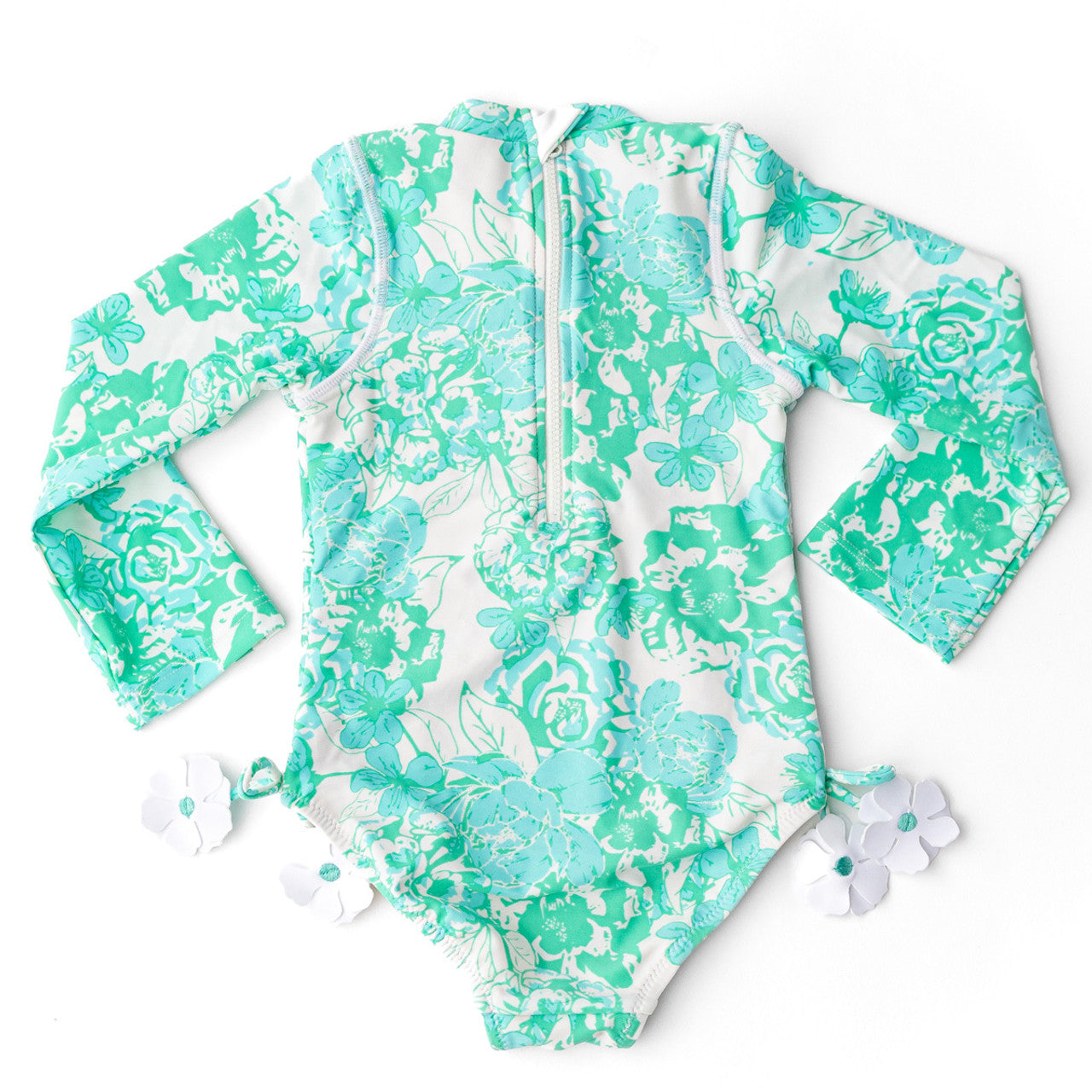 Charming Rose 1pc L/S Rashguard Swimsuit