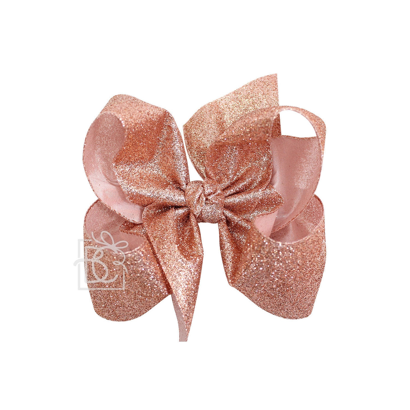 Glitter Metallic Bow On Clip
