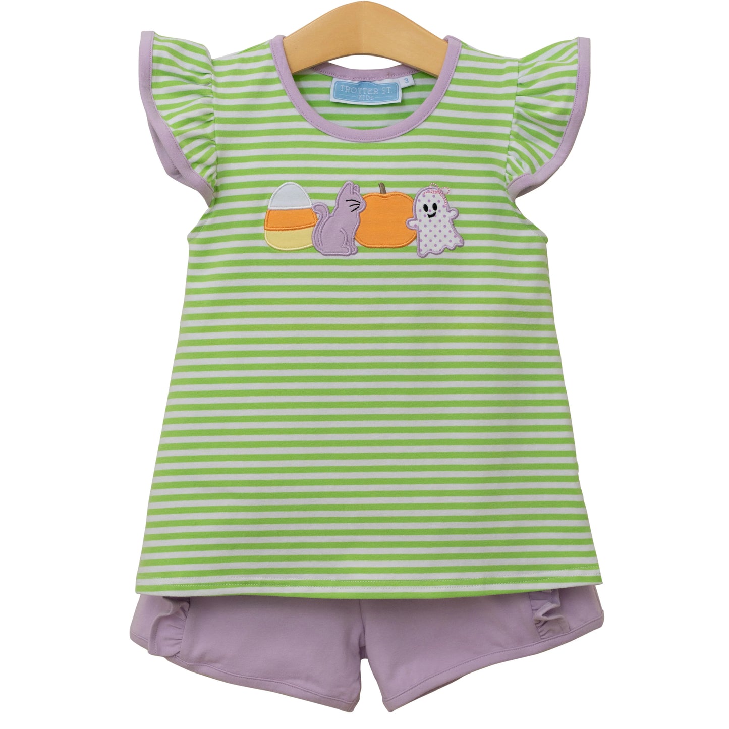 Halloween Ruffle Short Set