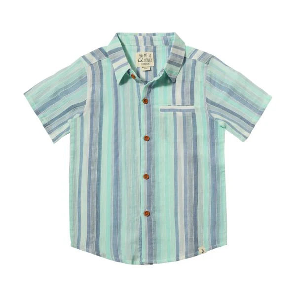 Blue Stripe Newport Woven Shirt