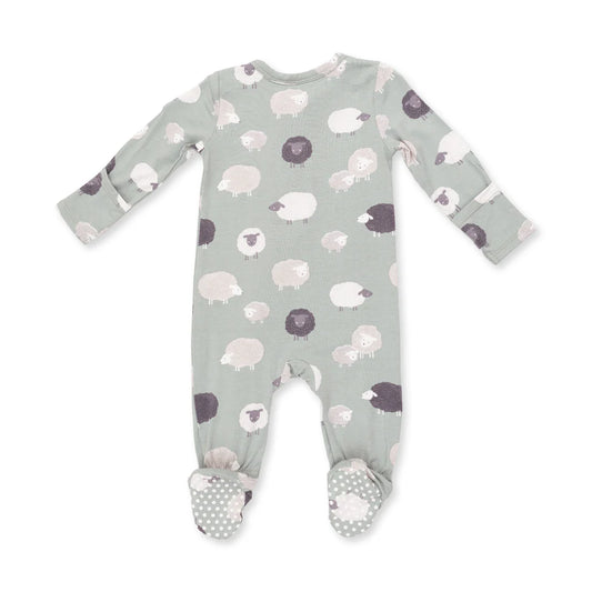 Black Sheep 2 Way Zipper Footie